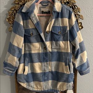 American Eagle Sherpa Flannel Fleece-lined Jacket - Medium